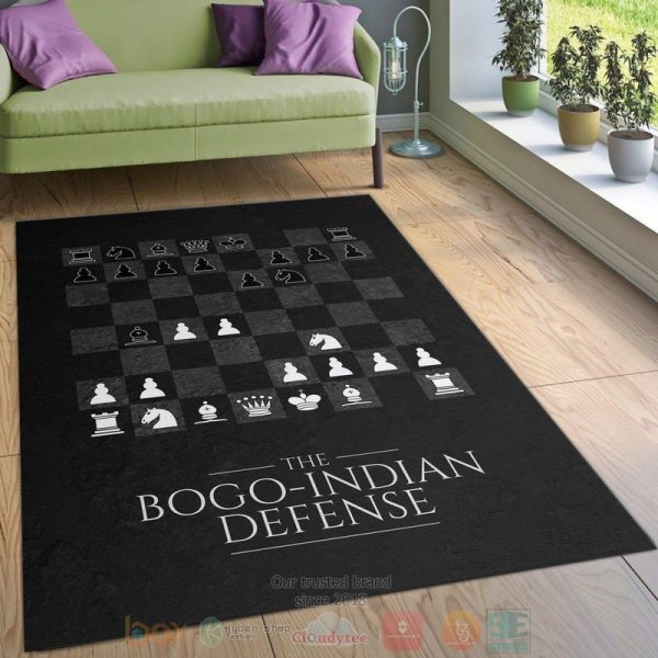 Bogo Indian Defense Chess Area Rugs