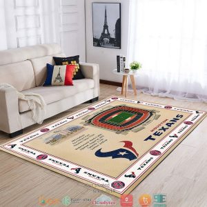 Bordered Houston Texans Stadium Rug