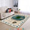 Bordered Jacksonville Jaguars Stadium Rug