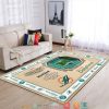 Bordered Miami Dolphins Stadium Rug