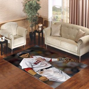 Boston Red Sox Dustin Pedroia Living Room Carpet Rugs