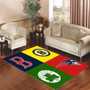 Boston Sports Lovah Living Room Carpet Rugs