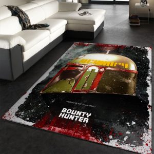 Bounty Hunter Rug Star Wars Helmets Arts Rug Us Gift Decor