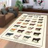 Breeds Of Cattle Nnowledge Area Rug – Ts170222