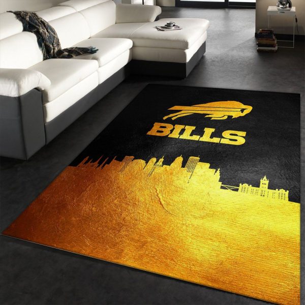 Buffalo Bills Skyline Nfl Area Rug Carpet