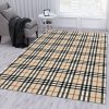 Burberry Area Rug For Christmas Living Room Rug Floor Decor Home Decor