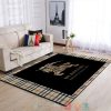 Burberry Brand Established 1856 Black Khaki Pattern Rug