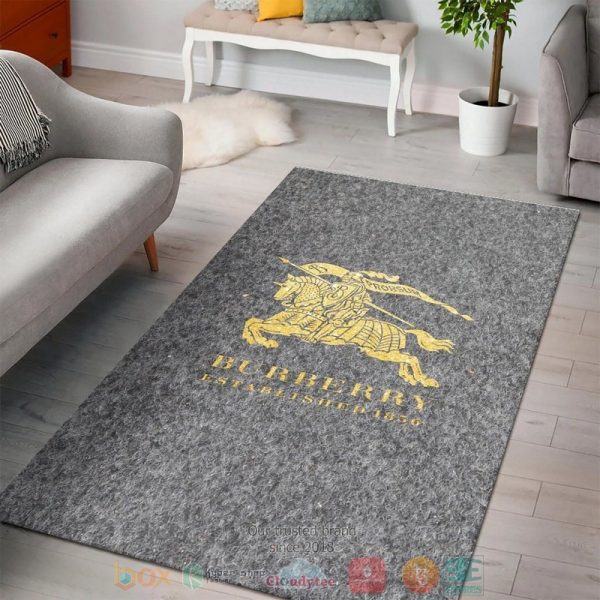 Burberry Brand Established 1856 Grey Rug