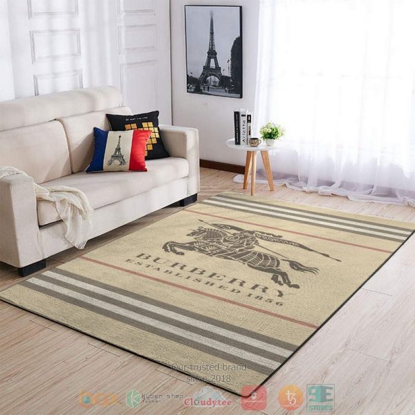 Burberry Brand Established 1856 Khaki Rug