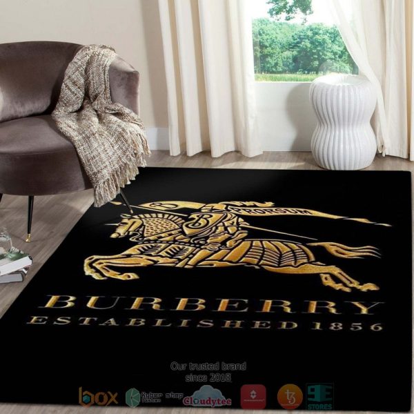 Burberry Established 1856 Black Rug