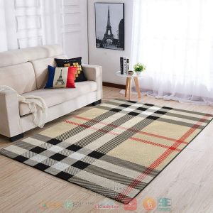 Burberry Luxury Fashion Brand Khaki Rug