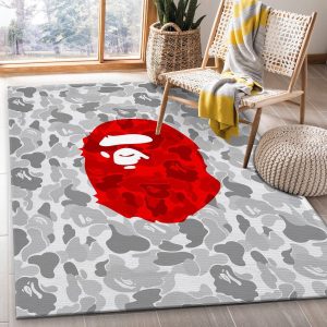 Camo Bape Monkey Hypebeast Area Rugs Fashion Brand Rug Christmas Gift Us Decor