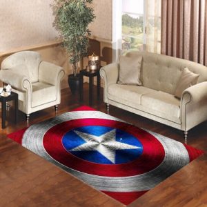 Captain America Shield Inspired Living Room Carpet Rugs