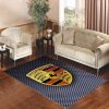 Carbon Porsche Logo Living Room Carpet Rugs