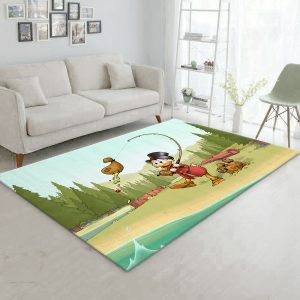 Cartoon Humor Scrooge Mcduck Ducktales Walt Disney Coins Disney Area Rug Bedroom Rug Floor Decor Home Decor