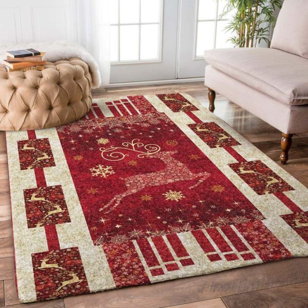 Christmas Deer Dv1510050R Rug Carpet