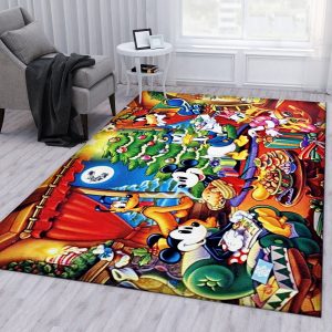 Christmas Disney Holiday Area Rug For Christmas Living Room Rug Floor Decor Home Decor