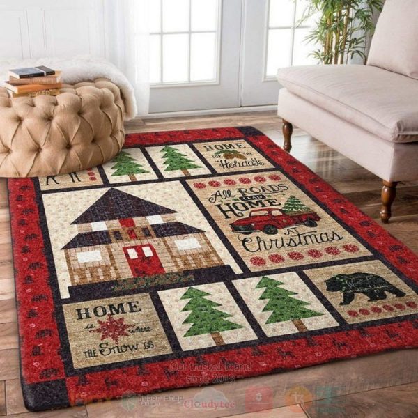 Christmas Home Holiday Inspired Rug