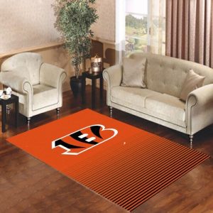 Cincinnati Bengals Breakaway Living Room Carpet Rugs