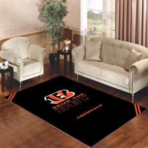 Cincinnati Bengals Living Room Carpet Rugs