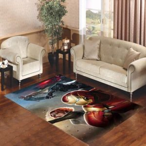 Civil War   Team Ironman Living Room Carpet Rugs