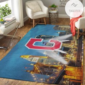 Cleveland Indians Area Rug Mlb Baseball Team Logo Carpet Living Room Rugs Floor Decor 2003272