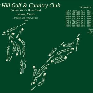 Cog Hill Golf & Country Club Dubsdread Map Rug