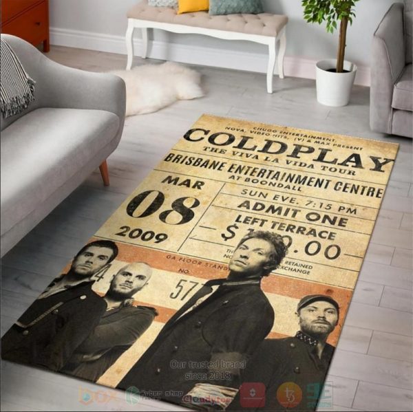 Coldplay Band Area Rugs