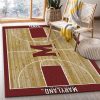 College Home Court C Maryland Basketball Team Logo Area Rug