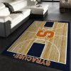 College Home Court Syracuse Basketball Team Logo Area Rug