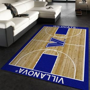 College Home Court Villanova Basketball Team Logo Area Rug