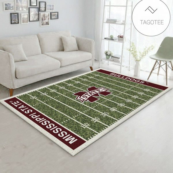 College Mississippi State Nfl Team Logo Area Rug Living Room Rug Christmas Gift Us Decor