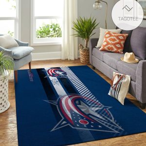 Columbus Blue Jackets Nhl Team Logo Nice Gift Home Decor Rectangle Area Rug