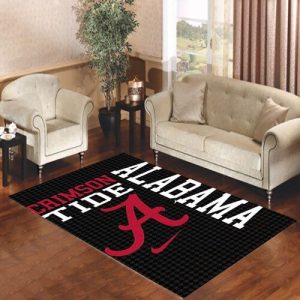 Crimson Tide A Alabama Living Room Carpet Rugs