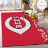 Customizable Cincinnati Reds Personalized Accent Rug Mlb Area Rug Living Room Rug Home Decor Floor Decor