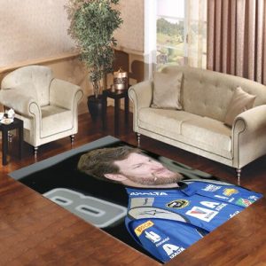 Dale Earnhardt Jr Serious Living Room Carpet Rugs