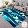 Dark Night On The Beach With Tropical Plant Rug Living Room Carpet