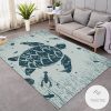 Dark Tortoise Mythical Style Rug Living Room Carpet