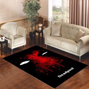 Deadpool Superhero Symbol Living Room Carpet Rugs