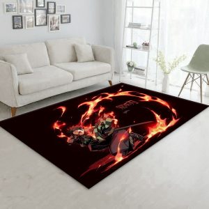 Demon Slayder Anime Area Rug Bedroom Rug Floor Decor Home Decor