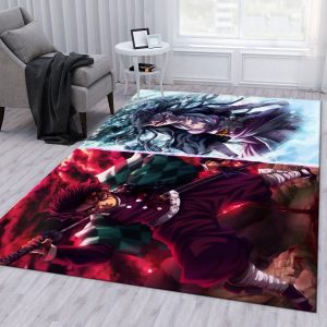 Demon Slayder Anime V10 Area Rug For Christmas Living Room Rug Us Gift Decor