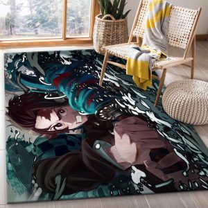 Demon Slayder Anime V9 Area Rug Living Room Rug Us Gift Decor