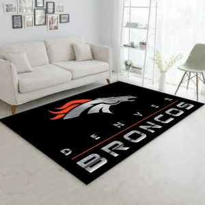 Denver Broncos Imperial Chrome Rug Nfl Area Rug Carpet