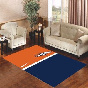 Denver Broncos Jersey Wallpaper Living Room Carpet Rugs