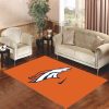 Denver Broncos Logo Living Room Carpet Rugs