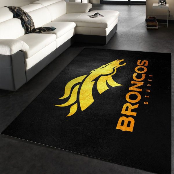 Denver Broncos Nfl Area Rug Carpet