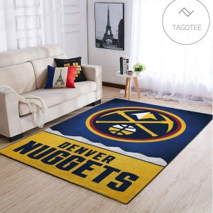 Denver Nuggets Nba Team Logo Style Nice Gift Home Decor Rectangle Area Rug