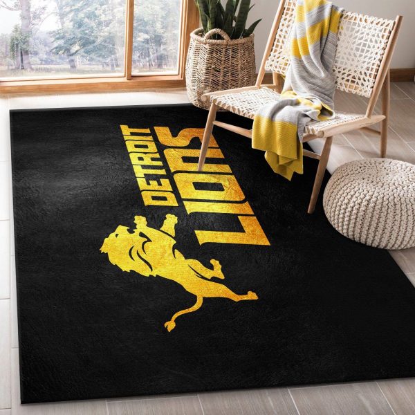 Detroit Lions Nfl Area Rug For Christmas