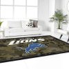 Detroit Lions Rug Football Rug Floor Decor