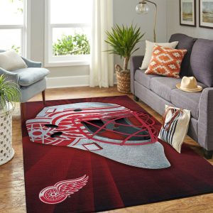 Detroit Red Wings Team Logo Style Nice Gift Home Decor Rectangle Area Rug